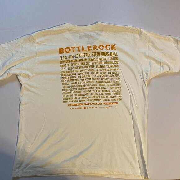 BottleRock Napa Valley Festival Graphic T-Shirt Unisex Size Large Black Music - Picture 2 of 3